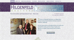 Desktop Screenshot of hilgenfeldmortuary.com